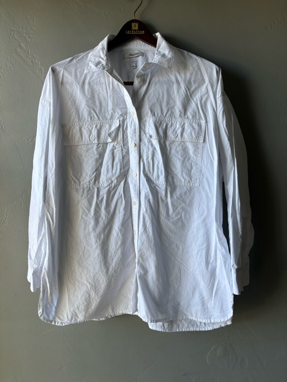 Madewell Oversized White Shirt ~ Size M